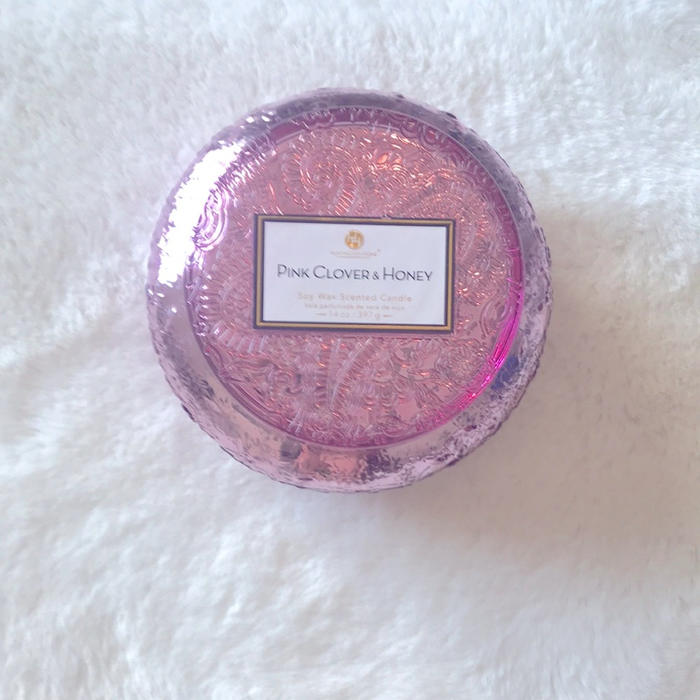 COPY - Huntington home pink clover and honey large candle